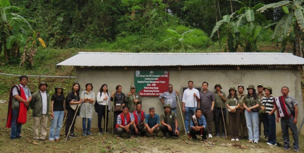 JICA India delegation with Forest department officials during their visit to Mokokchung from May 13-14.